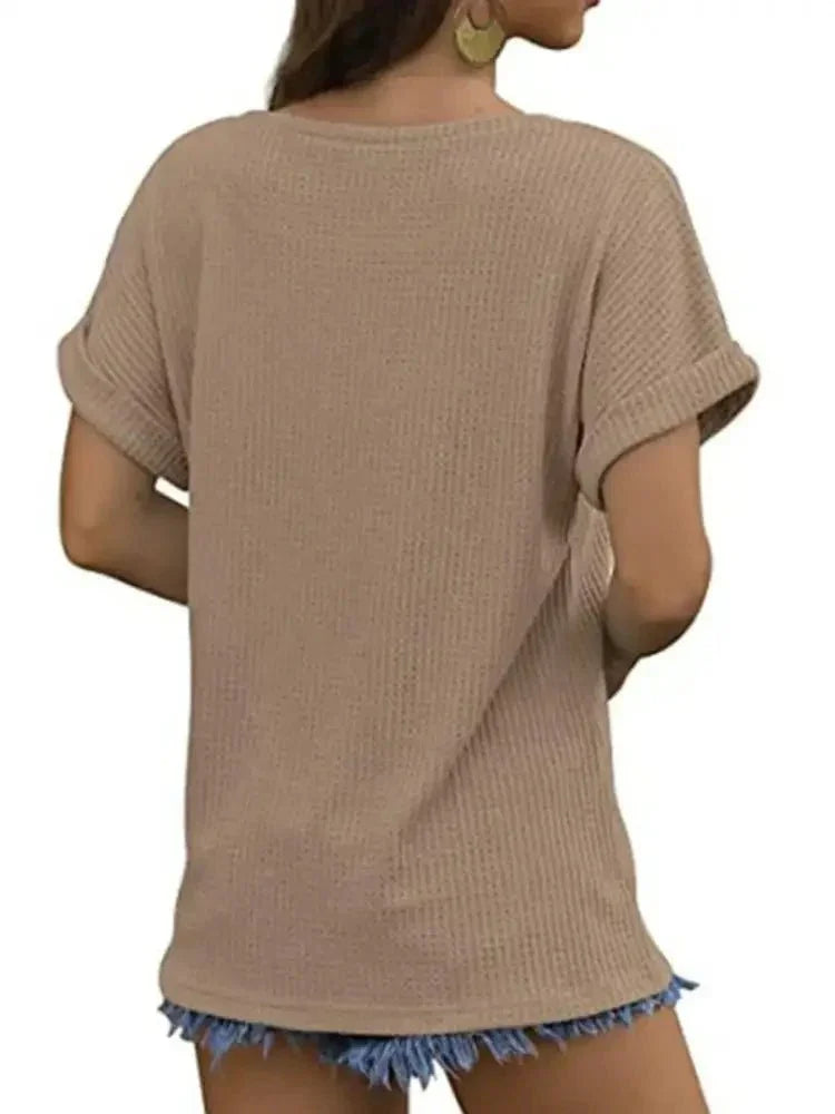 Full Size Waffle Knit Relaxed Fit T-Shirt Plus Size - Update AvenueT-ShirtsTrendsi10010074313662710010074313662740441b51 - c785 - 4ab7 - 8688 - c98ad887320f - Max - OriginKhaki