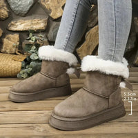 Fur - Lined Winter Ankle Boots - Update AvenueTrendsi100600747202204100600747202204Fur - Lined Winter Ankle BootsKhaki