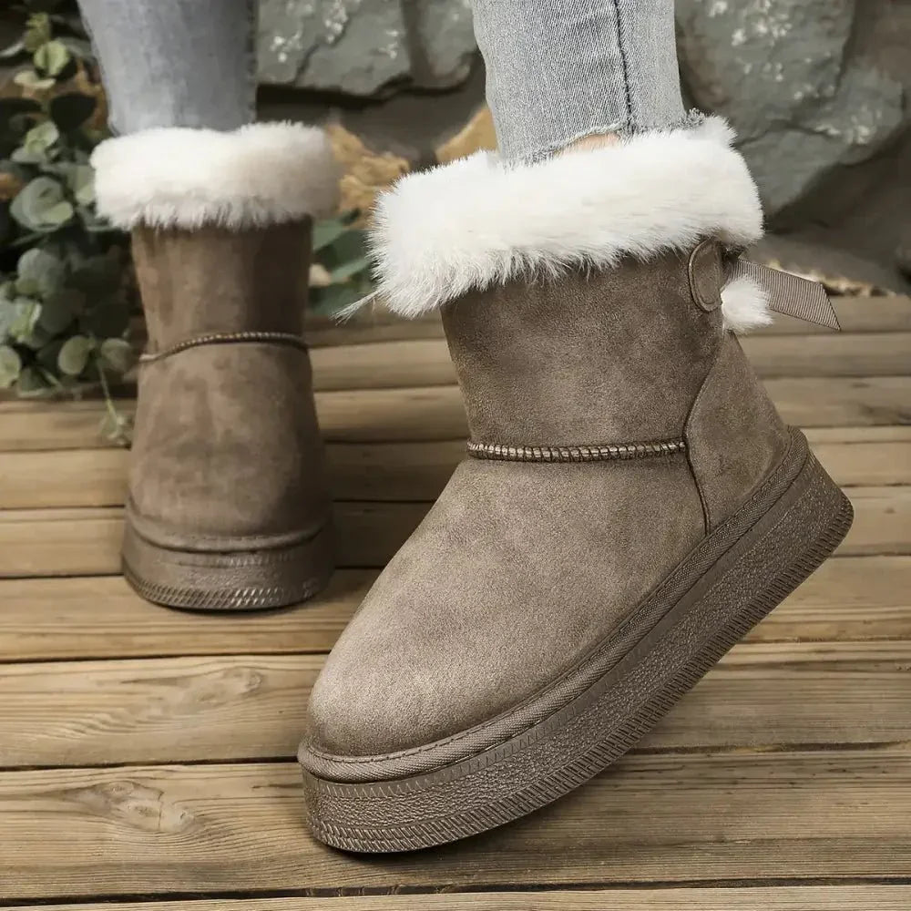 Fur - Lined Winter Ankle Boots - Update AvenueTrendsi100600747205159100600747205159Fur - Lined Winter Ankle BootsMaroon