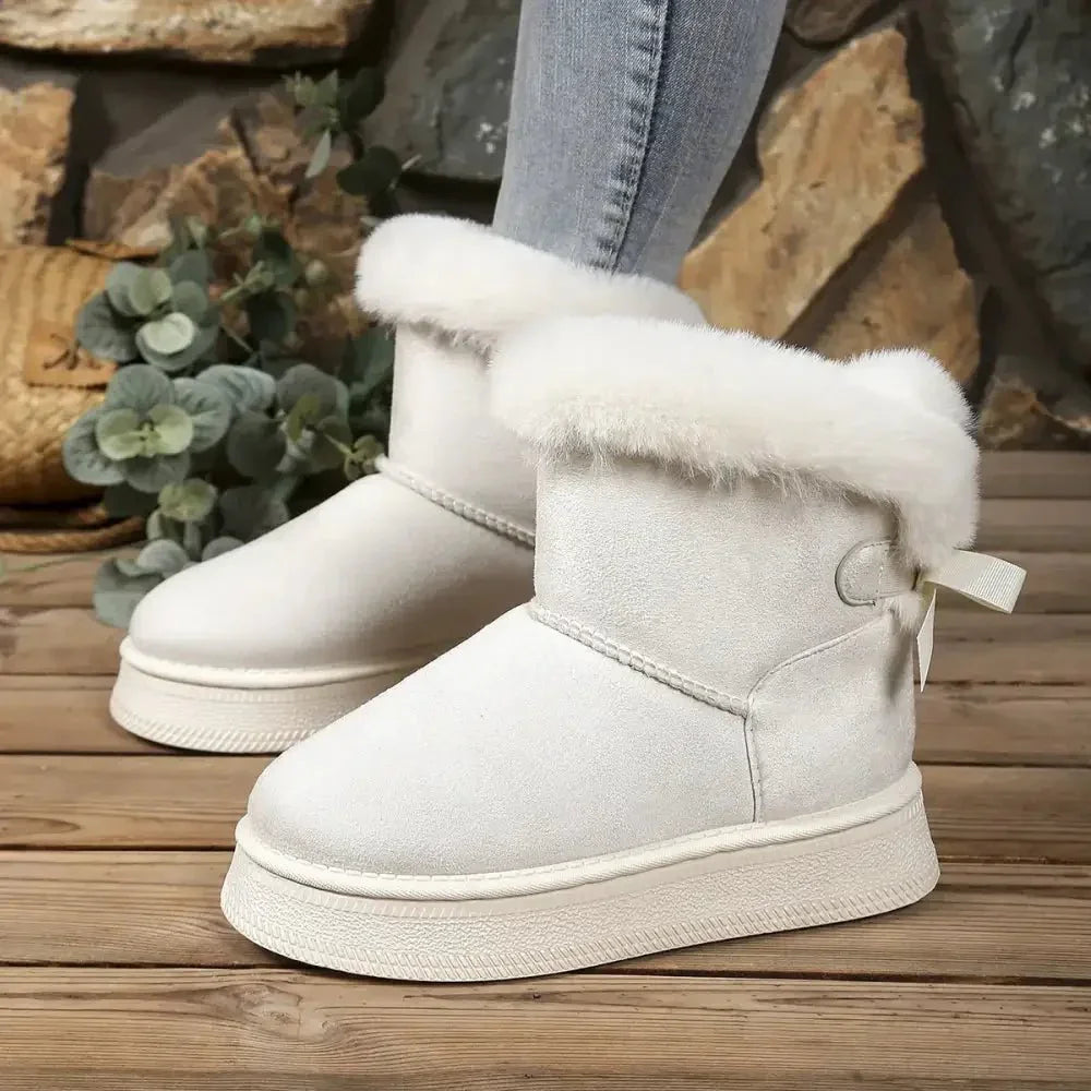 Fur - Lined Winter Ankle Boots - Update AvenueTrendsi100600747205334100600747205334Fur - Lined Winter Ankle BootsOff - white
