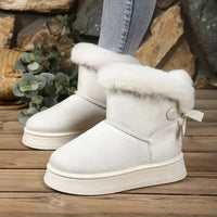 Fur - Lined Winter Ankle Boots - Update AvenueTrendsi100600747205334100600747205334Fur - Lined Winter Ankle BootsOff - white