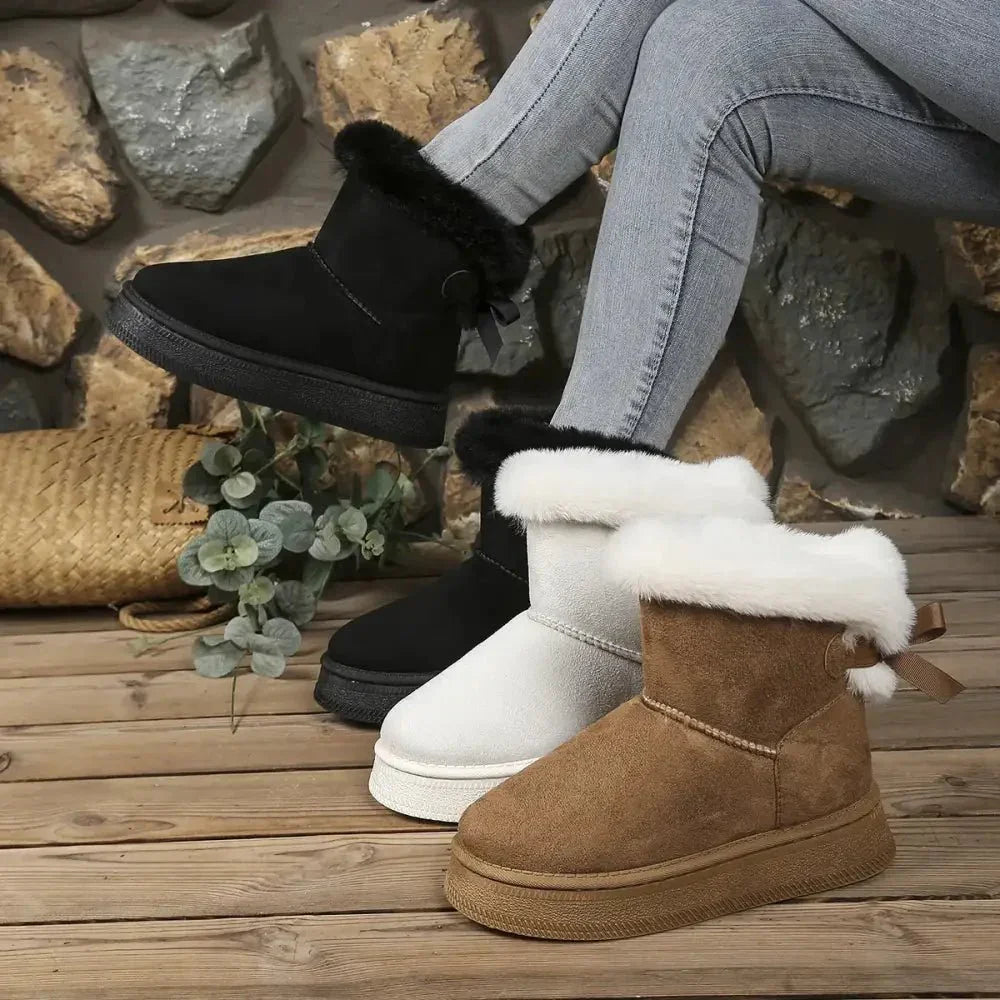 Fur - Lined Winter Ankle Boots - Update AvenueTrendsi100600747207219100600747207219Fur - Lined Winter Ankle BootsBlack