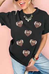 Game Day Football Heart Round Neck T-Shirt - Update AvenueT-ShirtsTrendsi100100011601587100100011601587dae55efa - b064 - 4f15 - 8595 - b592c0c2612e - Max - OriginBlack