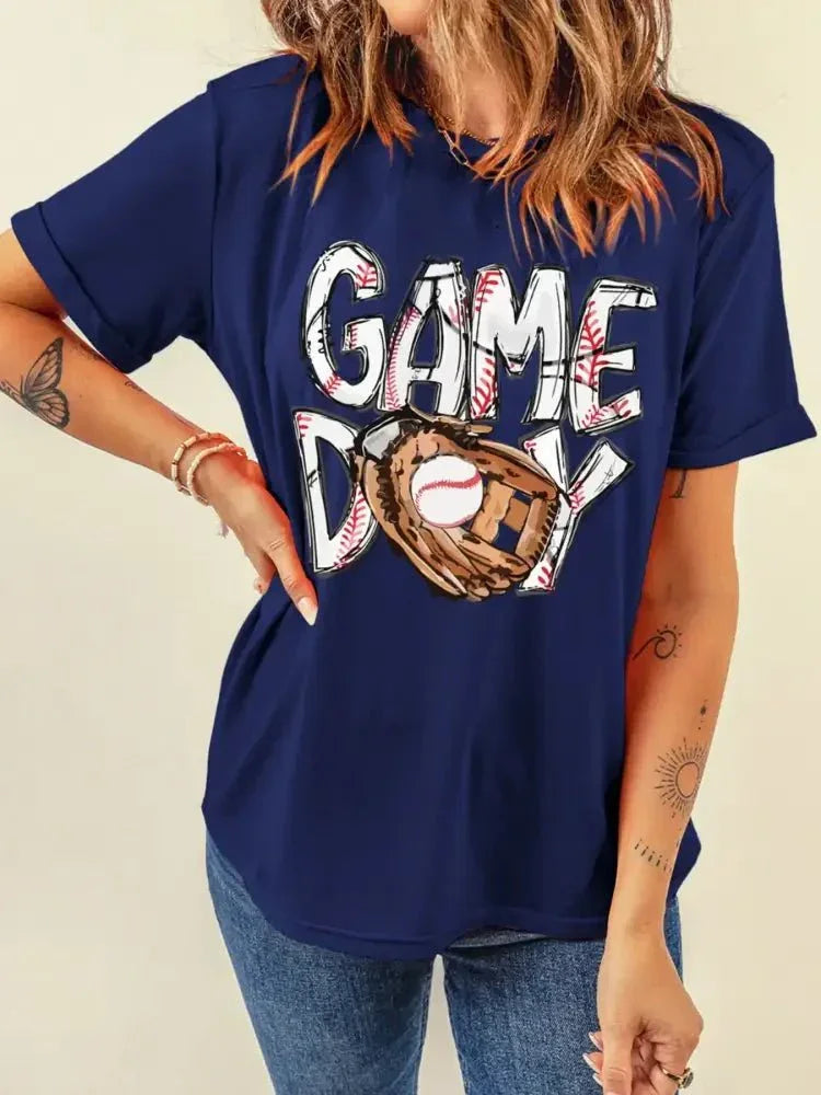 GAME DAY Graphic Short Sleeve T Shirt - Update AvenueT-ShirtsTrendsi100100380874537100100380874537e951be708b2443a88f5e86c66d1d862a - Max - OriginBlue