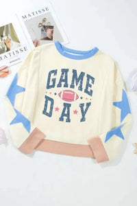 GAME DAY Star Patch Round Neck Long Sleeve Sweatshirt - Update AvenueHonor the Stars and StripesTrendsi1001002127111311001002127111311962459b - 0c85 - 4295 - 9342 - 0d4a45fe894b - MaxIvory