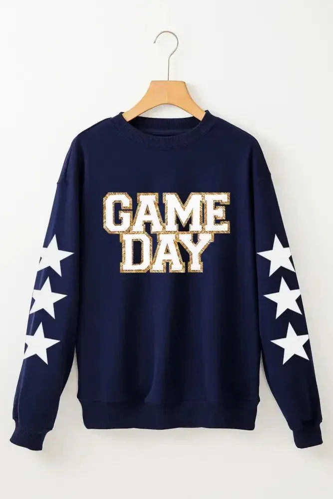 GAME DAY Star Round Neck Long Sleeve Sweatshirt - Update AvenueHonor the Stars and StripesTrendsi100100537631000100100537631000a4c5ffab - 495c - 4db3 - 90b8 - 18f2c349bfef - MaxNavy