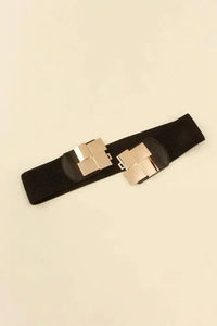 Geometric Buckle Elastic Wide Belt - Update AvenueTrendsi100100162063744100100162063744Geometric Buckle Elastic Wide BeltBlack