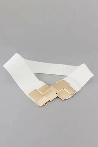 Geometric Buckle Elastic Wide Belt - Update AvenueTrendsi100100162067361100100162067361Geometric Buckle Elastic Wide BeltWhite