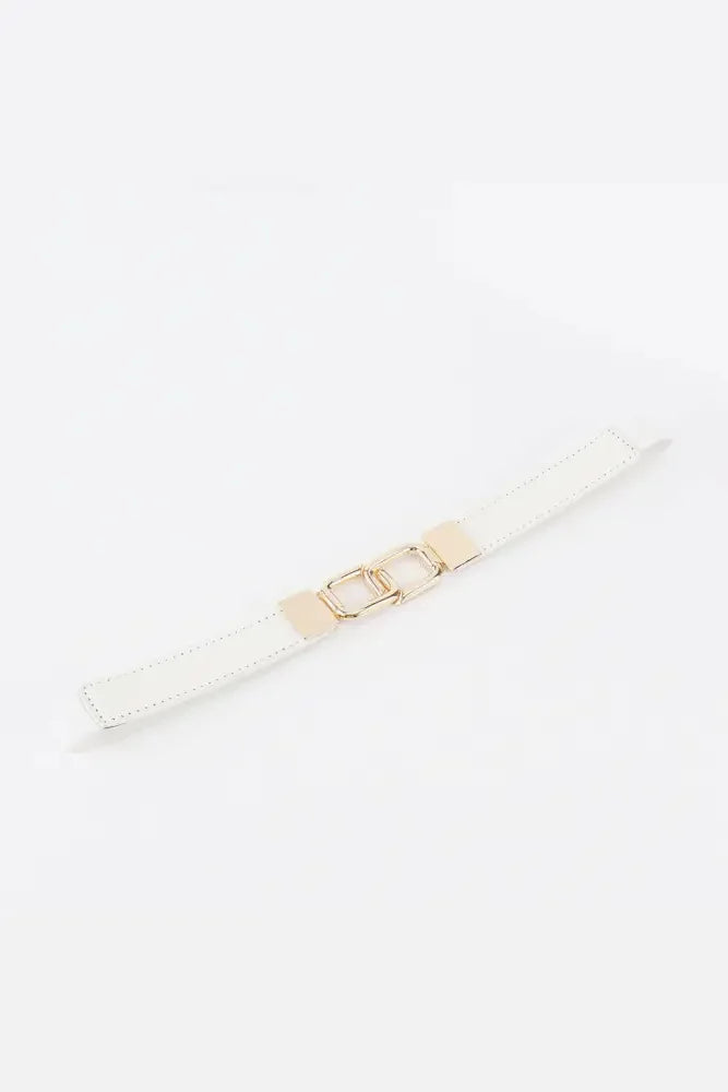 Geometric Double Buckle Elastic Belt