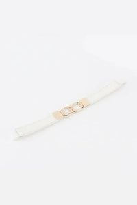 Geometric Double Buckle Elastic Belt