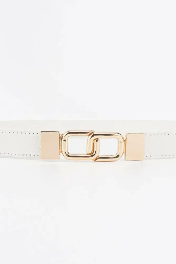 Geometric Double Buckle Elastic Belt
