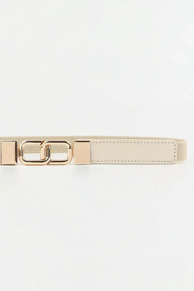 Geometric Double Buckle Elastic Belt