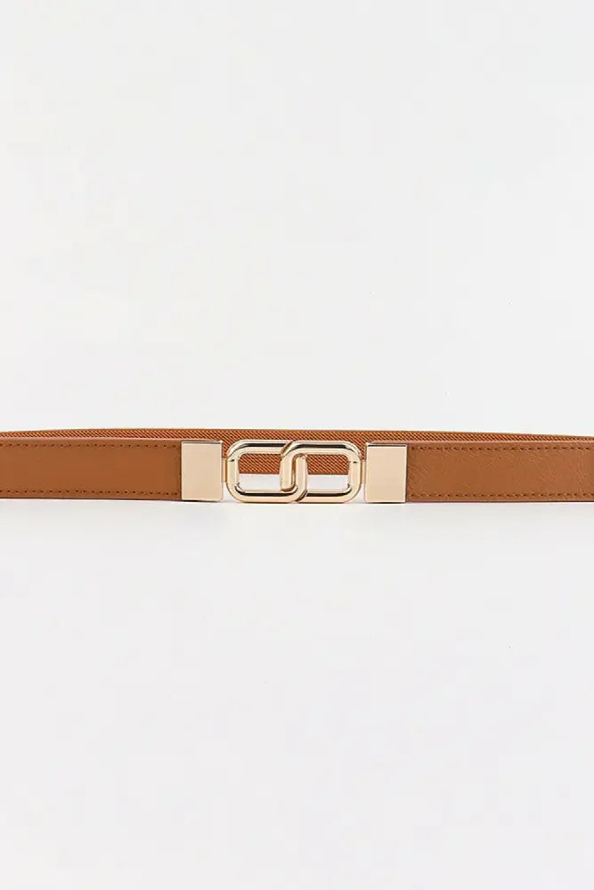 Geometric Double Buckle Elastic Belt