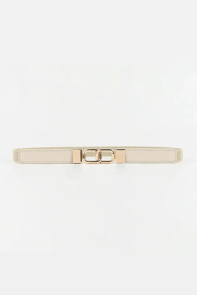 Geometric Double Buckle Elastic Belt