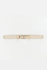 Geometric Double Buckle Elastic Belt