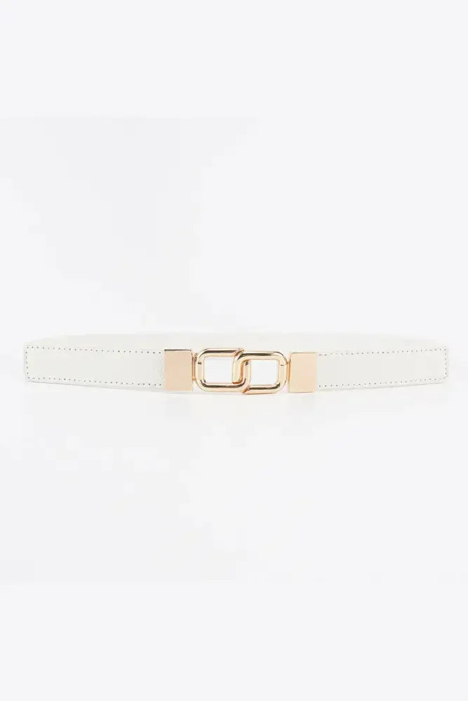 Geometric Double Buckle Elastic Belt