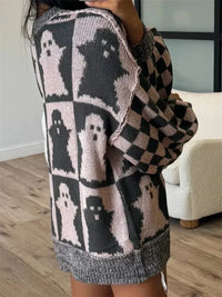 Ghost Dropped Shoulder Long Sleeve Sweater - Update AvenueHalloweenTrendsi10010075540584110010075540584173f86f95 - fcc6 - 4ebd - a39e - da0f7312c8d0 - MaxDusty Pink
