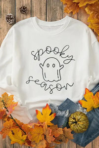 Ghost Graphic Long Sleeve Dropped Shoulder Sweatshirt - Update AvenueHalloweenTrendsi1001006745012961001006745012965eddbd23 - 2a6b - 46e3 - b3e3 - 18239d69a596 - MaxWhite