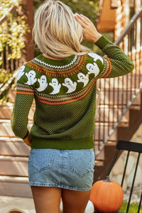 Ghost Round Neck Long Sleeve Sweater - Update AvenueHalloweenTrendsi10010010065180710010010065180763eacc08 - fd7b - 48fa - 8497 - 81200b4f4efa - MaxMoss
