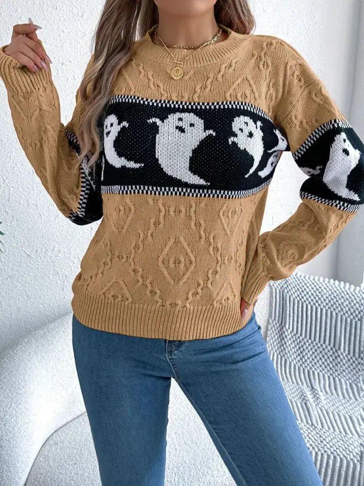 Ghost Round Neck Long Sleeve Sweater - Update AvenueHalloweenTrendsi100100824403054100100824403054ea7e086c - 87cc - 482d - 83b1 - 0c06a1279c11 - MaxCamel