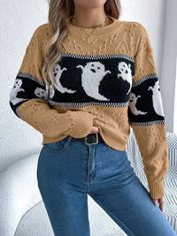 Ghost Round Neck Long Sleeve Sweater - Update AvenueHalloweenTrendsi100100824403054100100824403054008fab28 - a700 - 44f6 - abca - 318fdbaa6024 - MaxCamel