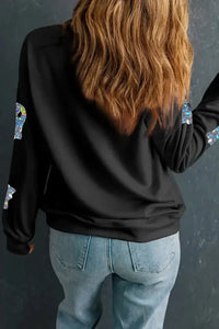 Ghost Round Neck Long Sleeve Sweatshirt - Update AvenueHalloweenTrendsi1001004838912881001004838912880d46a01d - 806f - 4f5e - a2c0 - 4369d254bb90 - MaxBlack