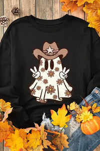 Ghost Round Neck Long Sleeve Sweatshirt - Update AvenueHalloweenTrendsi1001004878815091001004878815095fd247f4 - 6d13 - 405c - b869 - fb654657a493 - MaxBlack