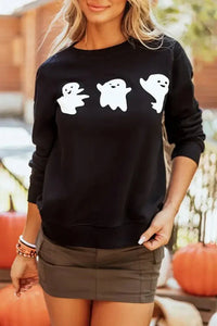 Ghost Round Neck Long Sleeve Sweatshirt - Update AvenueHalloweenTrendsi10010062920152710010062920152790d2c42c - c283 - 4b74 - b92d - 545ea6579835 - MaxBlack