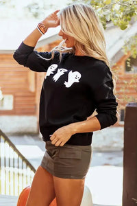 Ghost Round Neck Long Sleeve Sweatshirt - Update AvenueHalloweenTrendsi100100629201527100100629201527e8bd6f56 - 43e9 - 4349 - 8411 - aa8e219feb4d - MaxBlack