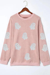 Ghost Round Neck Oversized Sweatshirt - Update AvenueHalloweenTrendsi1001006109811341001006109811349c13a16c - e1ec - 4014 - b88c - 988a5de83180 - Max - OriginPale Blush