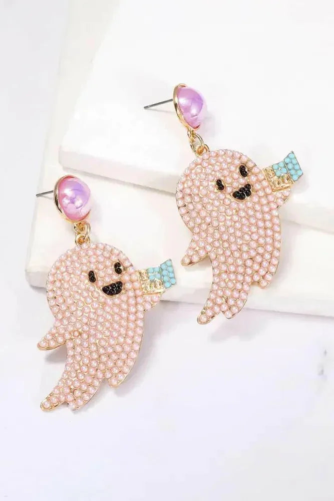 Ghost Shape Synthetic Pearl Dangle Earrings - Update AvenueHalloweenTrendsi10130082198150810130082198150851ba5fcaa1b747f1a88784312dc58994 - MaxPink