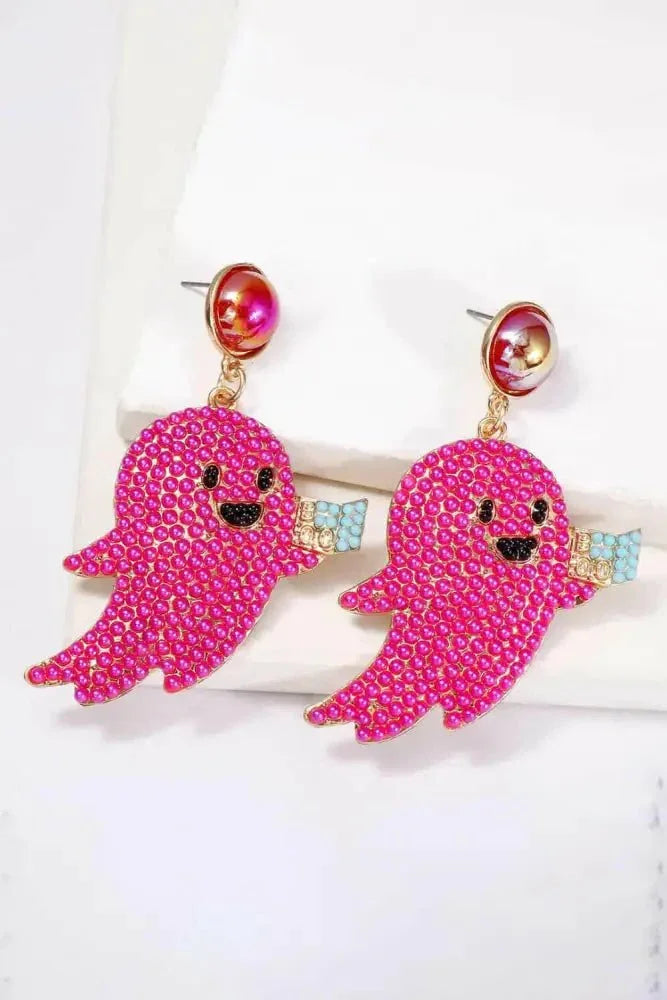 Ghost Shape Synthetic Pearl Dangle Earrings - Update AvenueHalloweenTrendsi10130082198251010130082198251024db863359564f64bed19b4faf34bcda - MaxHot Pink