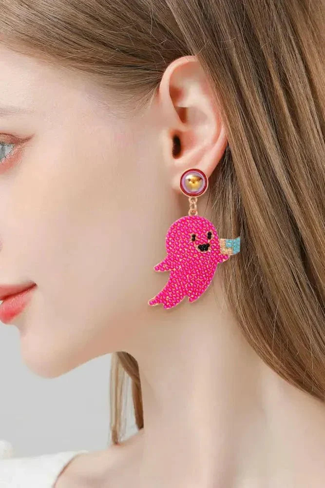 Ghost Shape Synthetic Pearl Dangle Earrings - Update AvenueHalloweenTrendsi10130082198251010130082198251099b43a5e3e094575b4d3d648a7b4bb12 - MaxHot Pink