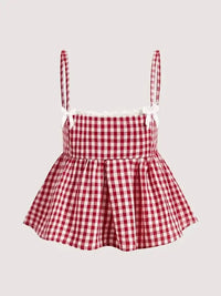 Gingham Check Peplum Cami Top - Update AvenueTrendsi10010043075496610010043075496676f4ae54 - 1170 - 4e7d - a785 - c2d38a89a082 - Max - OriginRed Plaid