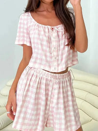 Gingham Check Top and Shorts Two - Piece Casual Set - Update AvenueTrendsi100100347831752100100347831752b64364d2 - 650a - 4f89 - b814 - a6fde3ae3672 - Max - OriginBlush Pink