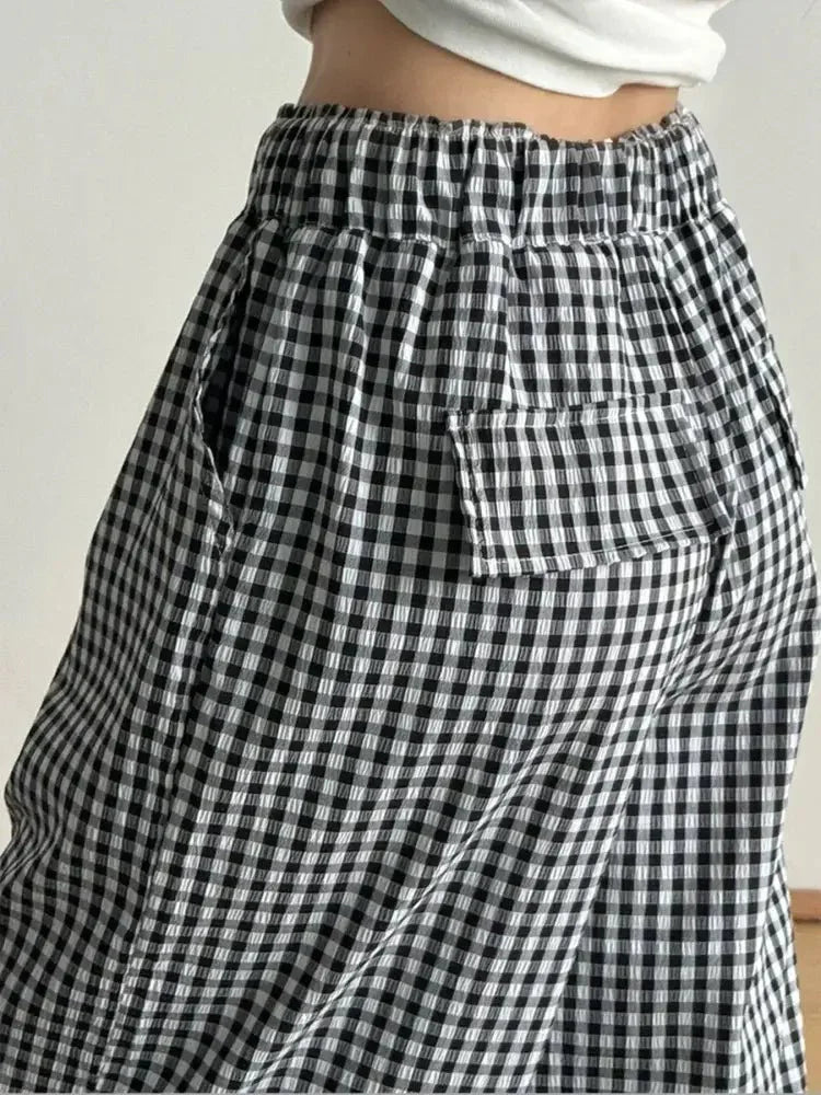 Gingham Check Wide Leg Casual Pants - Update AvenueTrendsi100100223159474100100223159474c0453542 - 1f68 - 4c29 - 830f - e808f28ab67c - Max - OriginBlack