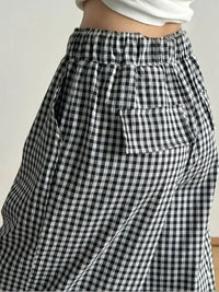 Gingham Check Wide Leg Casual Pants - Update AvenueTrendsi100100223159474100100223159474c0453542 - 1f68 - 4c29 - 830f - e808f28ab67c - Max - OriginBlack
