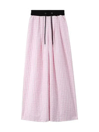 Gingham Wide Leg Drawstring Pants - Update AvenueTrendsi10010028552328210010028552328220a21a89 - 6eb6 - 4b20 - b455 - 00ef09b9c446 - Max - OriginPink