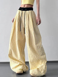 Gingham Wide Leg Drawstring Pants - Update AvenueTrendsi100100285523510100100285523510b9530d3e - 6f45 - 473e - 8265 - 1a048fe50280 - Max - OriginYellow