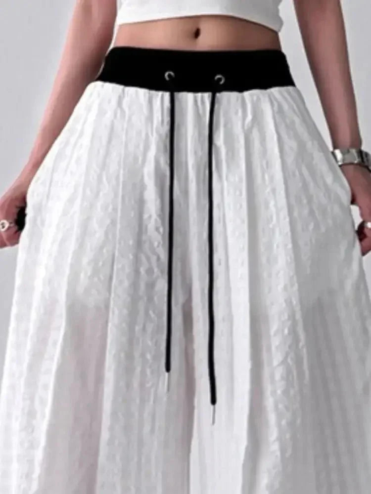 Gingham Wide Leg Drawstring Pants - Update AvenueTrendsi100100285529434100100285529434536a1330 - 599d - 435b - afc0 - aad3b1728e2c - Max - OriginWhite