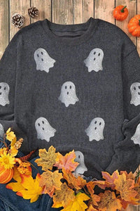 Glitter Ghost Round Neck Long Sleeve Sweatshirt - Update AvenueHalloweenTrendsi100100585781260100100585781260ce687b83 - 0031 - 46ef - a3d8 - 8125377eb11e - MaxDark Gray