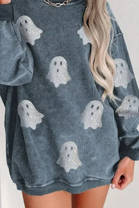Glitter Ghost Round Neck Long Sleeve Sweatshirt - Update AvenueHalloweenTrendsi100100585786293100100585786293acd9f760 - 272d - 4aa2 - 90d0 - f5a3f6da83b4 - MaxFrench Blue