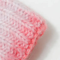 Gradient Knit Hat with Pompom