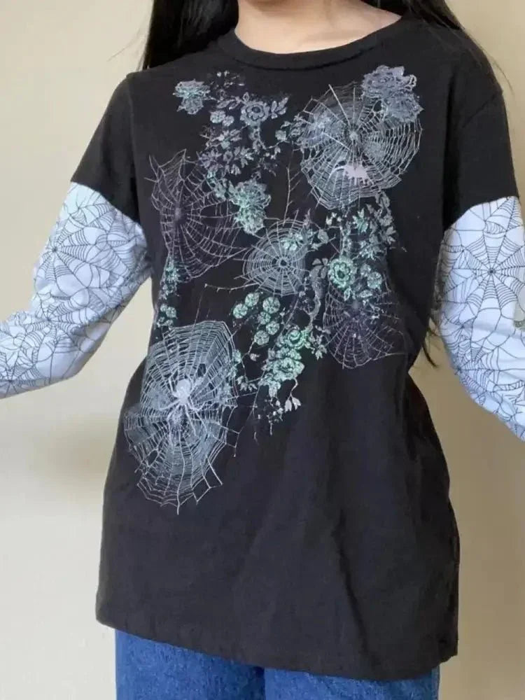 Graphic Round Neck Long Sleeve T-Shirt - Update AvenueT-ShirtsTrendsi100100253021747100100253021747343511a3 - 8d08 - 44de - b9dc - cdd5a907d64c - MaxBlack
