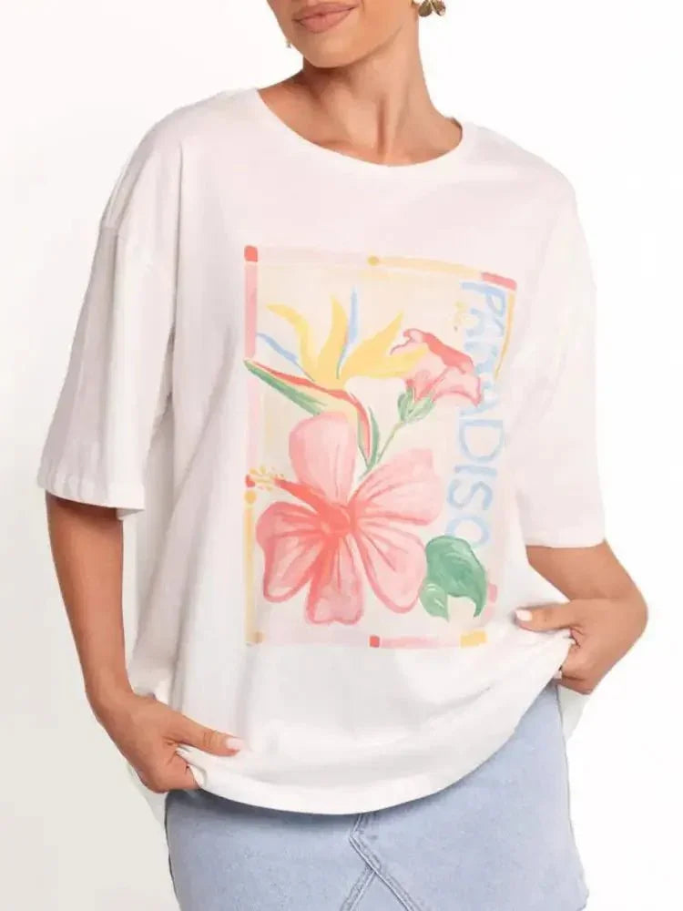 Graphic Round Neck Short Sleeve T-Shirt - Update AvenueT-ShirtsTrendsi10010004272822010010004272822060e010e0469d4e6380fdc9642f6da4a2 - Max - OriginWhite