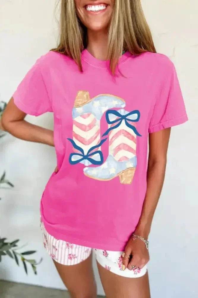 Graphic Round Neck Short Sleeve T-Shirt - Update AvenueT-ShirtsTrendsi100100221791684100100221791684658ae1ae - 1e68 - 424d - b3ca - 79c814e74550 - Max - OriginFuchsia Pink