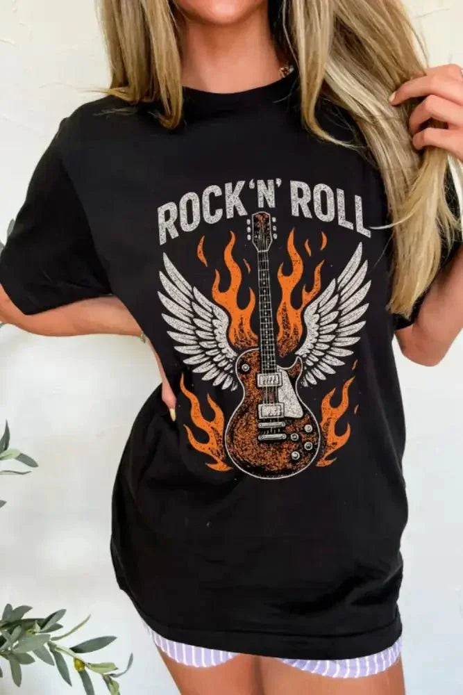 Graphic Round Neck Short Sleeve T-Shirt - Update AvenueT-ShirtsTrendsi100100294741850100100294741850445bda20 - c395 - 480b - 9602 - a790861ddc85 - Max - OriginBlack