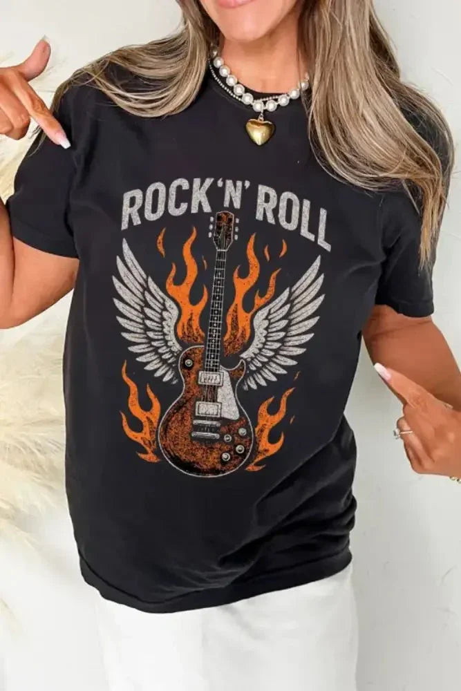 Graphic Round Neck Short Sleeve T-Shirt - Update AvenueT-ShirtsTrendsi1001002947418501001002947418506c90fc5f - 886e - 4cbc - aa04 - fba2437856a0 - Max - OriginBlack