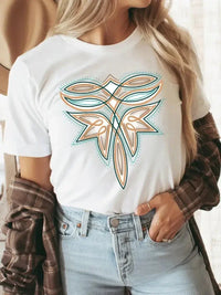 Graphic Round Neck Short Sleeve T-Shirt - Update AvenueT-ShirtsTrendsi1001003271110051001003271110054ba505d3f87d4272b0c91d53e1a672f7 - Max - OriginWhite