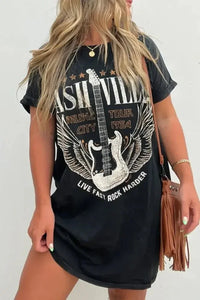 Graphic Round Neck Short Sleeve Tee Dress - Update AvenueEffortless Elegance: DressesTrendsi100100212781831100100212781831d72d9373 - 0a63 - 401d - be3b - 9ab6cee4f4c4 - MaxBlack